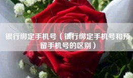 银行绑定手机号（银行绑定手机号和预留手机号的区别）