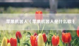 苹果机器人（苹果机器人是什么歌）