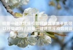 极氪一键休息座椅如何设置苹果手机可以开空调吗「极氪一键休息座椅如何设置」