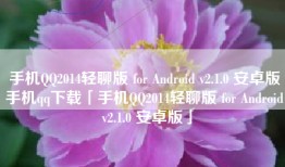 手机QQ2014轻聊版 for Android v2.1.0 安卓版手机qq下载「手机QQ2014轻聊版 for Android v2.1.0 安卓版」
