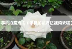 手机拍照方法（手机拍照方法视频教程）