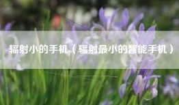辐射小的手机（辐射最小的智能手机）