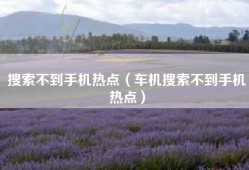 搜索不到手机热点（车机搜索不到手机热点）