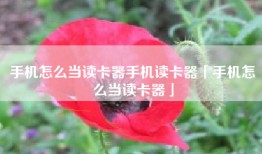 手机怎么当读卡器手机读卡器「手机怎么当读卡器」