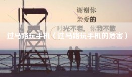 过马路玩手机（过马路玩手机的危害）
