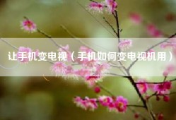 让手机变电视（手机如何变电视机用）