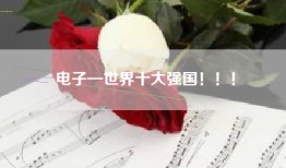 电子—世界十大强国！！！