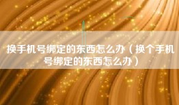 换手机号绑定的东西怎么办（换个手机号绑定的东西怎么办）