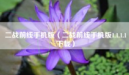 二战前线手机版（二战前线手机版1.1.1.1下载）