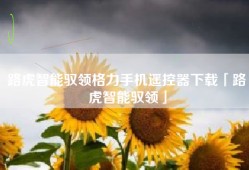 路虎智能驭领格力手机遥控器下载「路虎智能驭领」