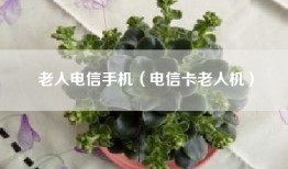 老人电信手机（电信卡老人机）