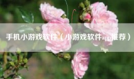 手机小游戏软件（小游戏软件app推荐）