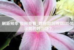 刷新频率 如何查看_教你如何辨别LED显示屏的好与坏？