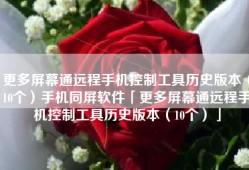 更多屏幕通远程手机控制工具历史版本（10个）手机同屏软件「更多屏幕通远程手机控制工具历史版本（10个）」