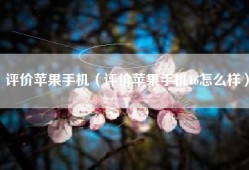 评价苹果手机（评价苹果手机16怎么样）