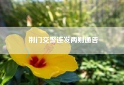 荆门交警连发两则通告