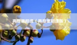 再度重相逢（再度重相逢版）