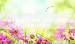 三星手机图片及报价（三星手机图片及报价及价格）