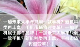 一加未来大半年只剩一款手机？新机种类再丰富，手机市场将迎变革！一加手机属于哪个品牌「一加未来大半年只剩一款手机？新机种类再丰富，手机市场将迎变革！」