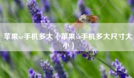 苹果xr手机多大（苹果xr手机多大尺寸大小）