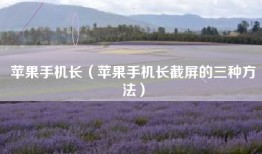 苹果手机长（苹果手机长截屏的三种方法）