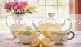 顺丰能不能寄手机（顺丰能寄手机吗？）