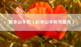 赵本山手机（赵本山手机号曝光）