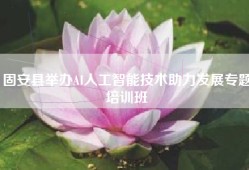 固安县举办AI人工智能技术助力发展专题培训班