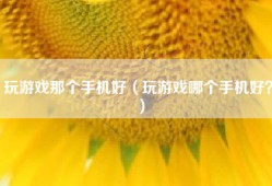 玩游戏那个手机好（玩游戏哪个手机好？）