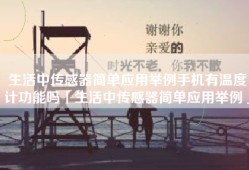 生活中传感器简单应用举例手机有温度计功能吗「生活中传感器简单应用举例」