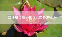 烂手机（烂手机可以卖多少钱）