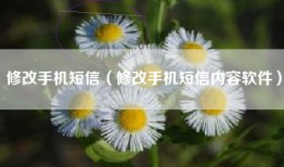 修改手机短信（修改手机短信内容软件）