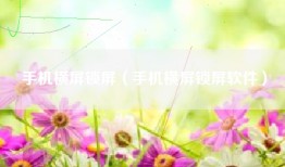 手机横屏锁屏（手机横屏锁屏软件）