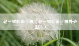 老三星翻盖手机（老三星翻盖手机外壳图片）