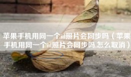 苹果手机用同一个id照片会同步吗（苹果手机用同一个id照片会同步吗,怎么取消）