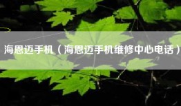 海恩迈手机（海恩迈手机维修中心电话）
