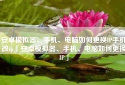 安卓模拟器、手机、电脑如何更换IP手机改ip「安卓模拟器、手机、电脑如何更换IP」