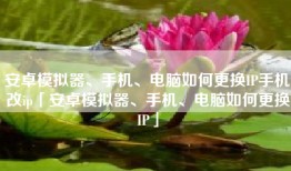 安卓模拟器、手机、电脑如何更换IP手机改ip「安卓模拟器、手机、电脑如何更换IP」