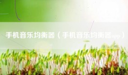 手机音乐均衡器（手机音乐均衡器app）