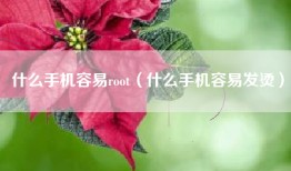 什么手机容易root（什么手机容易发烫）