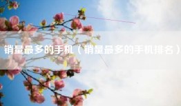 销量最多的手机（销量最多的手机排名）