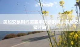 美股交易时间美股手机新浪网「美股交易时间」
