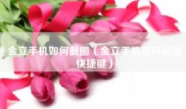 金立手机如何截图（金立手机如何截图快捷键）