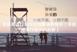 手机阅读行业SWOT分析手机短片「手机阅读行业SWOT分析」