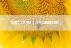 影院手机板（手机放映影院）