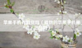 苹果手机有假货吗（得物的苹果手机是正品吗）