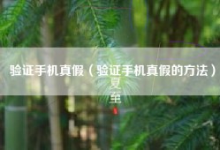 验证手机真假（验证手机真假的方法）