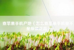 查苹果手机产地（怎么查苹果手机是不是原装正品）