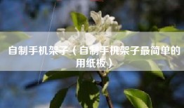 自制手机架子（自制手机架子最简单的用纸板）
