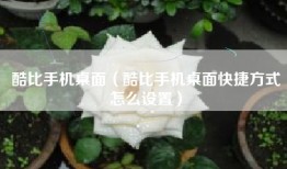 酷比手机桌面（酷比手机桌面快捷方式怎么设置）